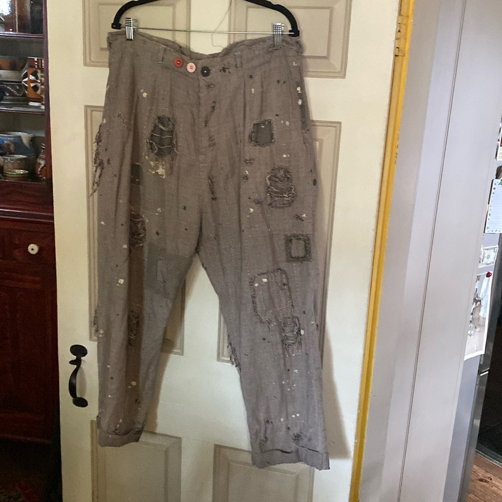 Mag Pearl cuffed trousers medium weight.